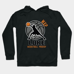 Luke MVP Custom Player Basketball Prodigy Your Name Hoodie